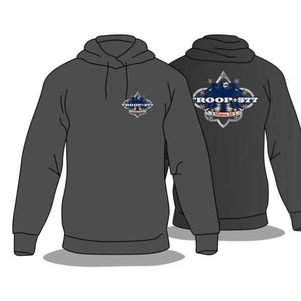 Dark grey hoodie